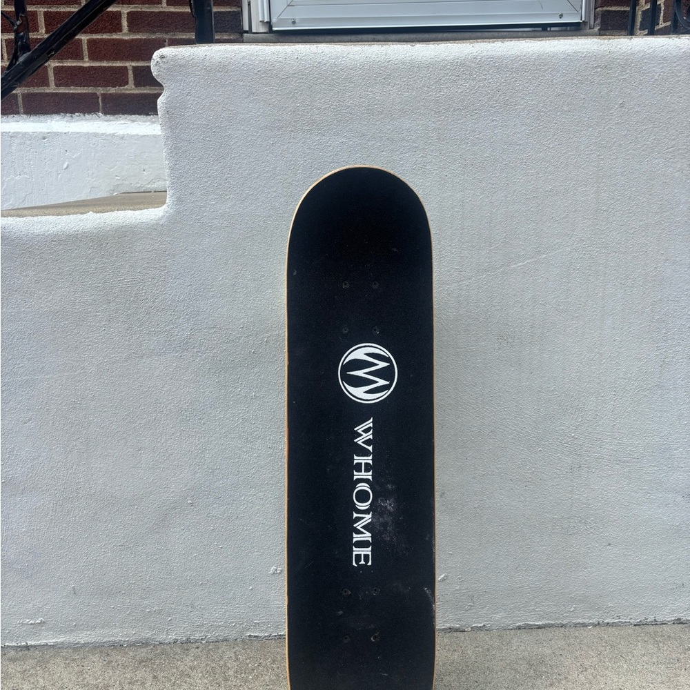 WHOME Black Skateboard Deck